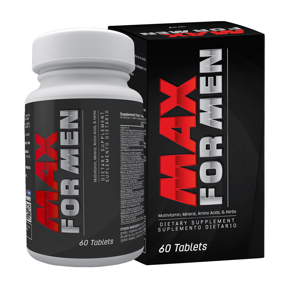 Max for Men es una fórmula única de vitaminas para hombre